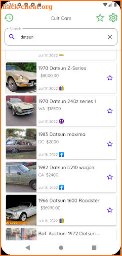 Cult Cars - Auto Listings screenshot
