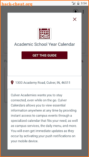 Culver Calendars screenshot