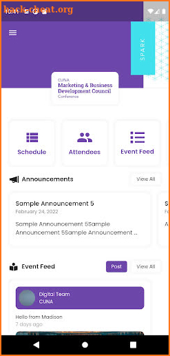 CUNA Councils Events screenshot