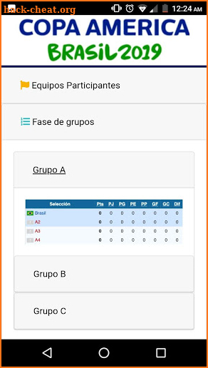 cup América 2019 screenshot