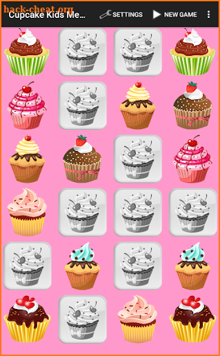 Cupcake & Desserts Kids Memory Matching Game screenshot