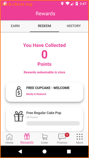 Cupcake DownSouth Rewards screenshot