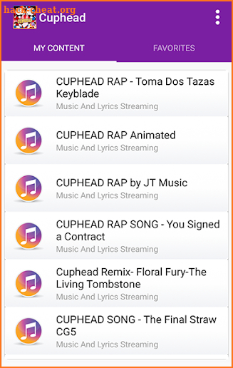 Cuphead - All New Music Lyrics screenshot
