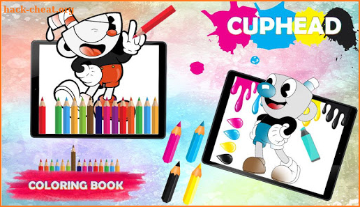 Cuphead Coloring Game screenshot