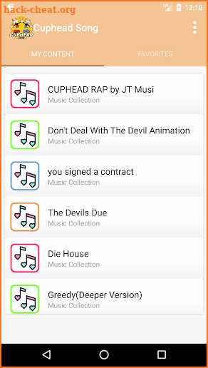 Cuphead Songs screenshot