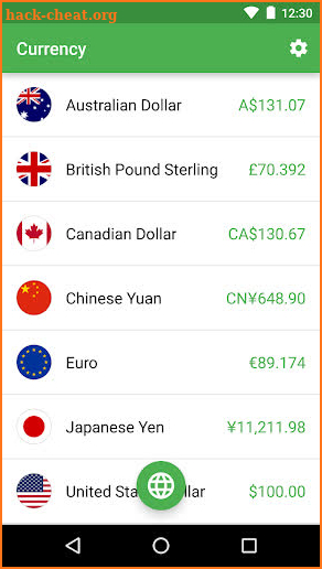 Currency screenshot