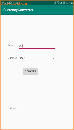 CurrencyConverter screenshot