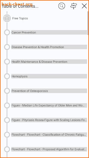 Current MED Diag & Treatment screenshot