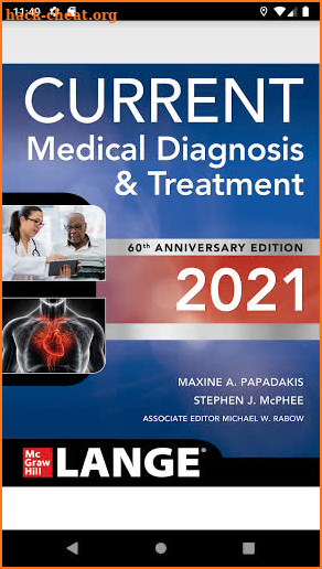 CURRENT Medical Diagnosis and Treatment CMDT 2021 screenshot