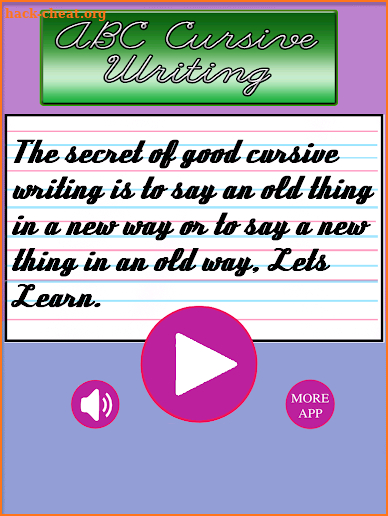 Cursive Writing Practice Book :Kids & Toddlers screenshot