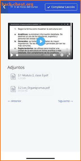 Curso gratis administrativo en vídeo online screenshot
