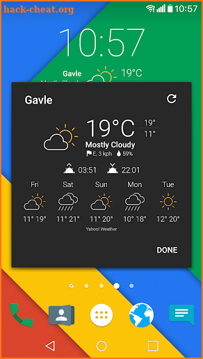 Curv theme for Chronus Weather Icons screenshot