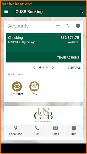 CUSB Banking screenshot