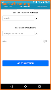 Cussing GPS screenshot