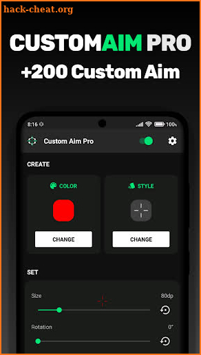 Custom Aim Pro | Crosshair Aim screenshot