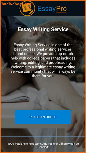 Custom Essay Writing Service screenshot