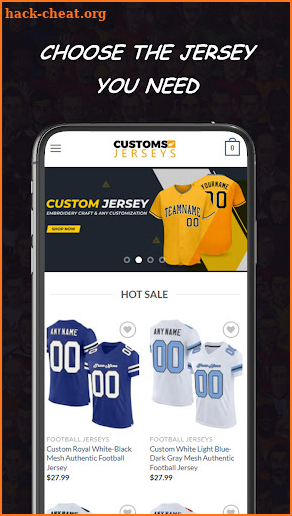 Custom Jerseys screenshot