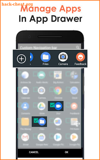 Custom Navigation Bar for Android-App Drawer screenshot