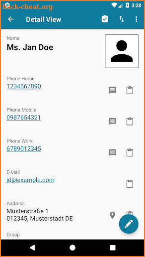Customer Database screenshot