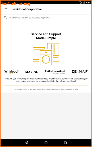 Customer Service by Whirlpool® screenshot