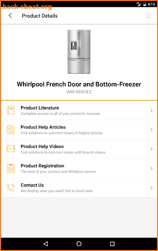 Customer Service by Whirlpool® screenshot