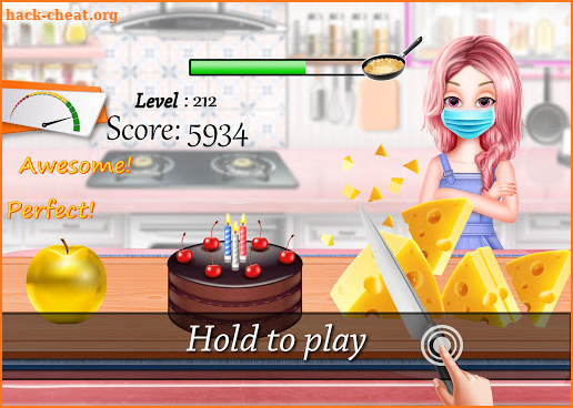Cut Perfect Food Slices & Cook - The Cooking Game screenshot