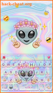Cute Alien Emoji Keyboard screenshot