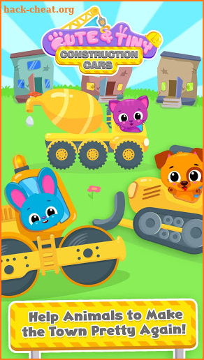 Cute & Tiny Construction Cars - Build A Pet Town screenshot