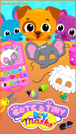 Cute & Tiny DIY Mask Party - Art & Coloring Fun screenshot