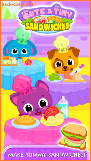 Cute & Tiny Sandwiches - Quick Lunch For Baby Pets screenshot