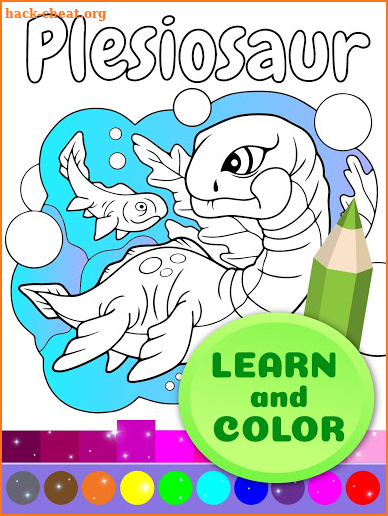 Cute Animated Dinosaur Coloring Pages screenshot