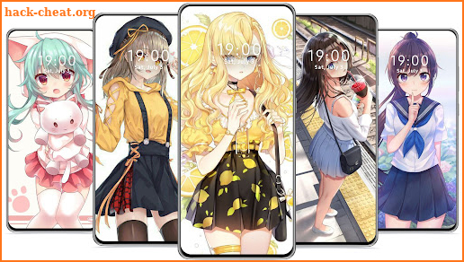 Cute Anime Girl Wallpaper screenshot