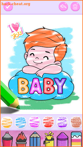 Cute Babies Coloring Pages screenshot