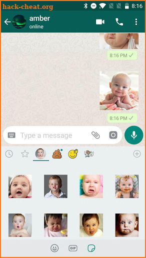 Cute Baby Sticker for WhatsApp Free -WAStickerApps screenshot