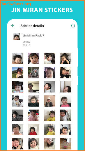 Cute Baby Stickers: Jin Miran Funny WAStickersApp screenshot