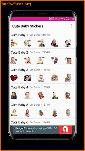 Cute Baby Stickers (WAStickersApps) screenshot