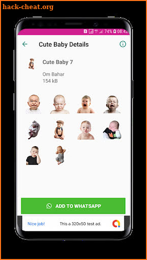 Cute Baby Stickers (WAStickersApps) screenshot