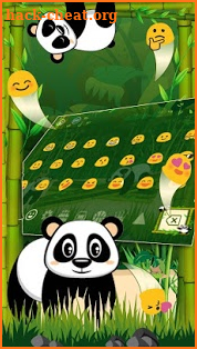 Cute Bamboo Panda Keyboard screenshot