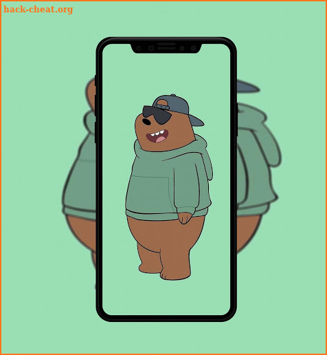 Cute Bear Cartoon Wallpaper screenshot