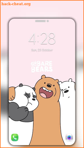 Cute Bear Cartoon Wallpaper HD screenshot