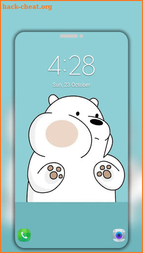 Cute Bear Cartoon Wallpaper HD screenshot