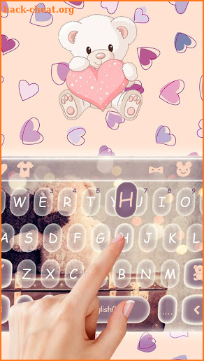 Cute Bear Keyboard Theme screenshot