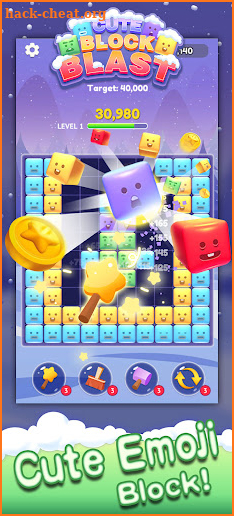 Cute Block Blast - emoji block screenshot