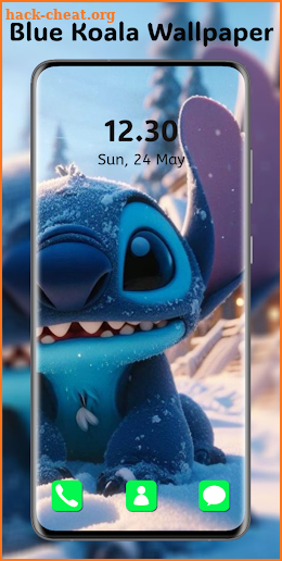 Cute Blue Koala Wallpaper screenshot