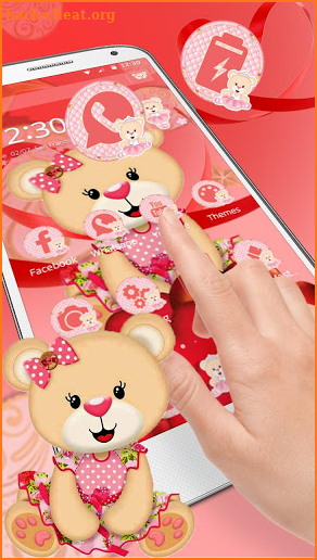 Cute Brown Bear Theme screenshot