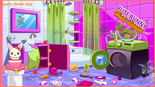Cute Bunny House Cleaning Game screenshot