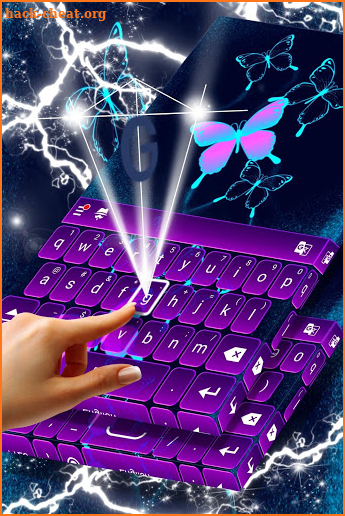 Cute Butterfly Keyboard Theme screenshot