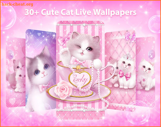 Cute Cat Live Wallpaper Themes screenshot