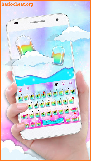 Cute Colorful Water Keyboard Theme screenshot