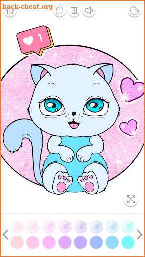 Cute Coloring Book for Kids Sparkle screenshot